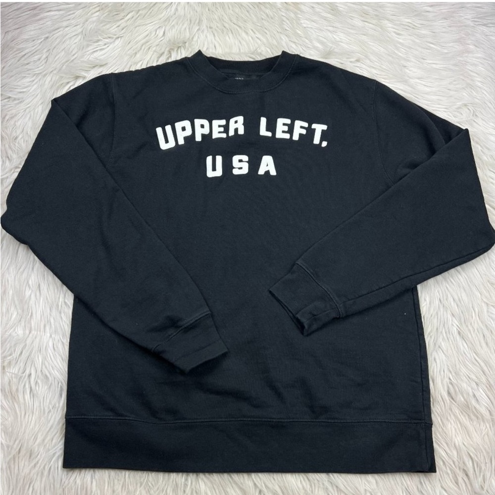 The great PNW Upper Left USA Crew Fleece Sweatshirt